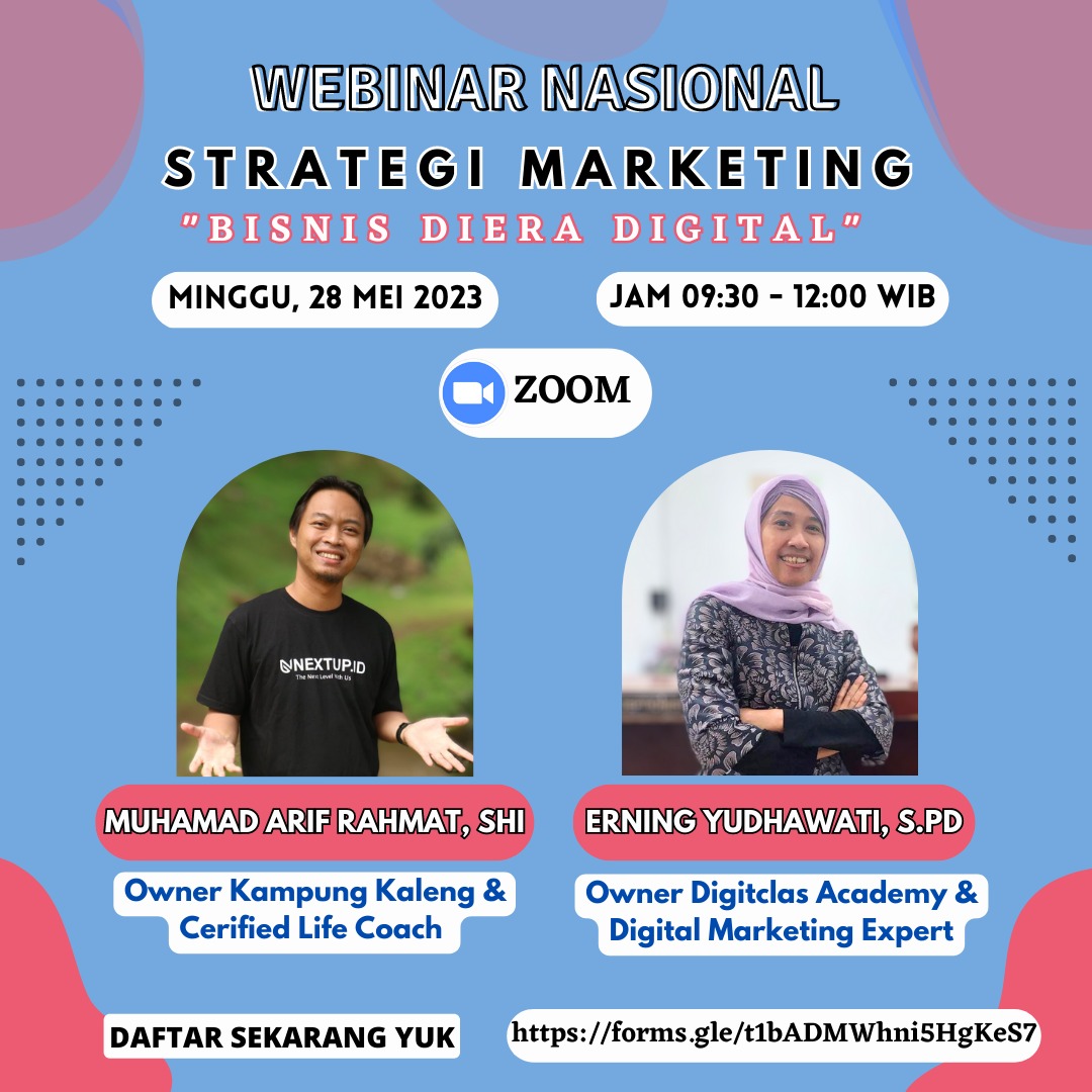 WEBINAR STRATEGI MARKETING BISNIS DI ERA DIGITAL