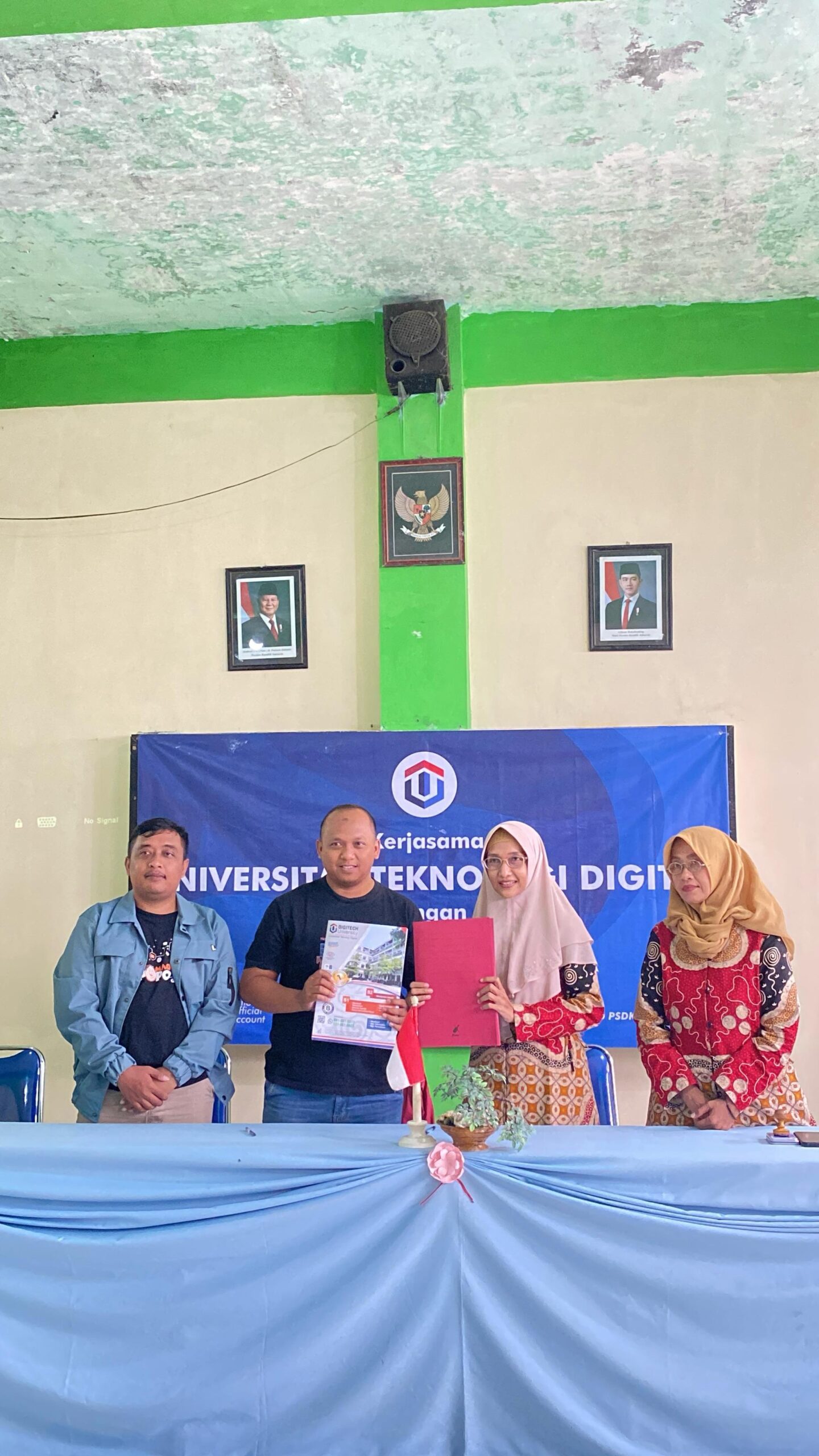 Penandatanganan kerjasama Digitech University dengan WordPress Community