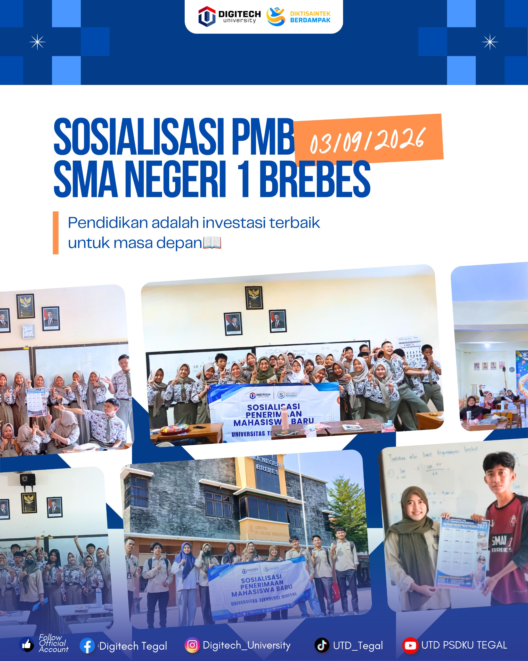 Digitech University Gelar Sosialisasi PMB 2027 Di SMA N 1 Brebes Digitech University Gelar Sosialisasi PMB 2027 Di SMA N 1 Brebes