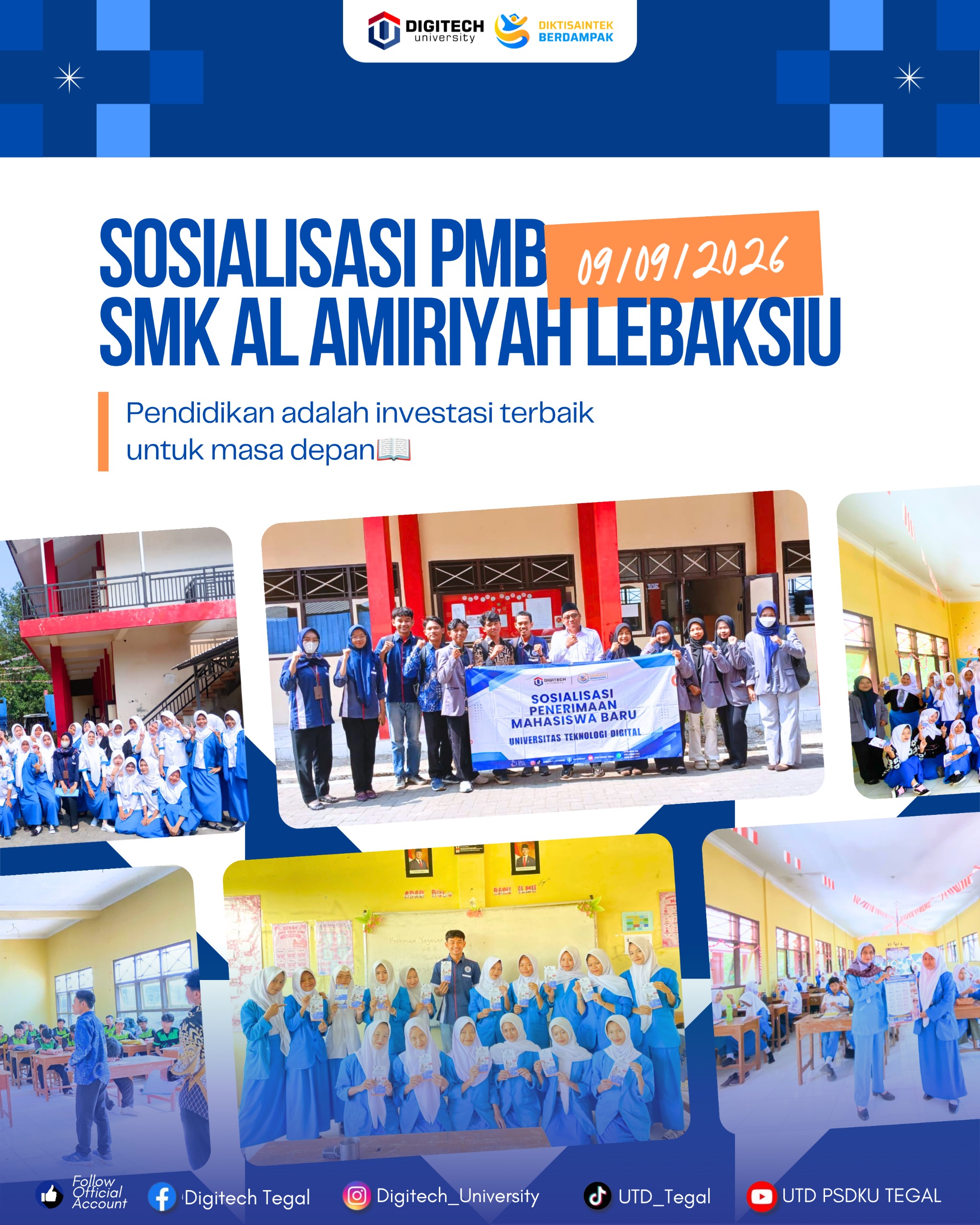 Dekatkan Akses Kuliah, DIGITECH University Sambangi SMK Al Amiriyah Lebaksiu Tegal Dekatkan Akses Kuliah, DIGITECH University Sambangi SMK Al Amiriyah Lebaksiu Tegal