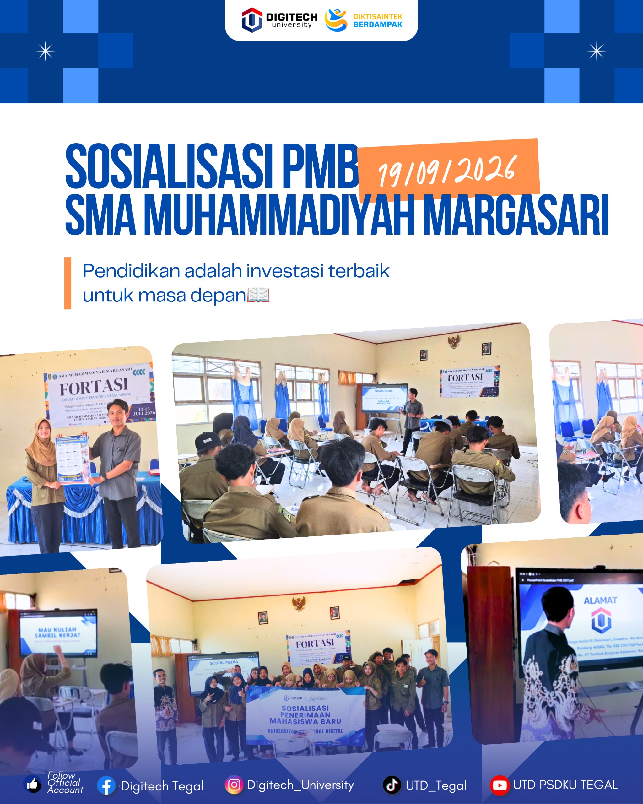 Sosialisasi PMB DIGITECH University Di SMA Muhammadiyah Margasari Berlangsung Interaktif Sosialisasi PMB DIGITECH University Di SMA Muhammadiyah Margasari Berlangsung Interaktif