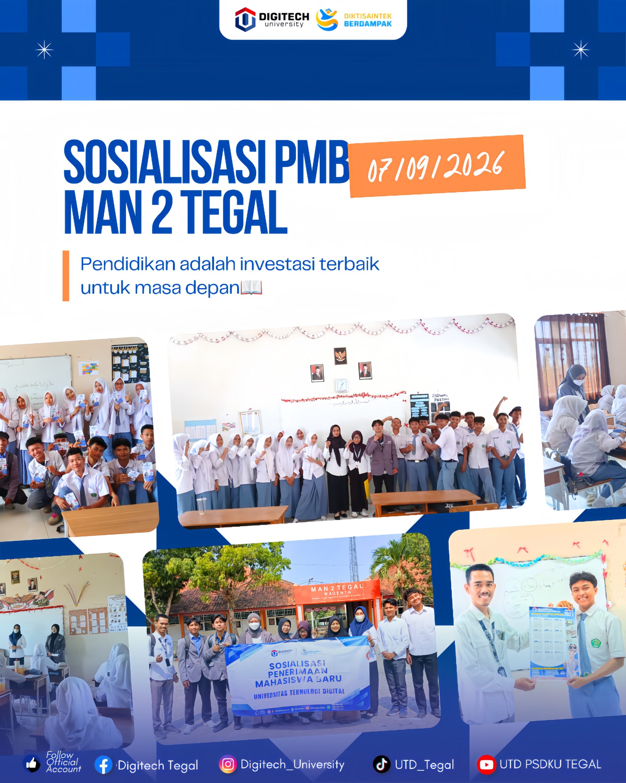 Digitech University Sosialisasi PMB 2027 Pada MAN 2 TEGAL Berlangsung Kondusif dan Interaktif Digitech University Sosialisasi PMB 2027 Pada MAN 2 TEGAL Berlangsung Kondusif dan Interaktif