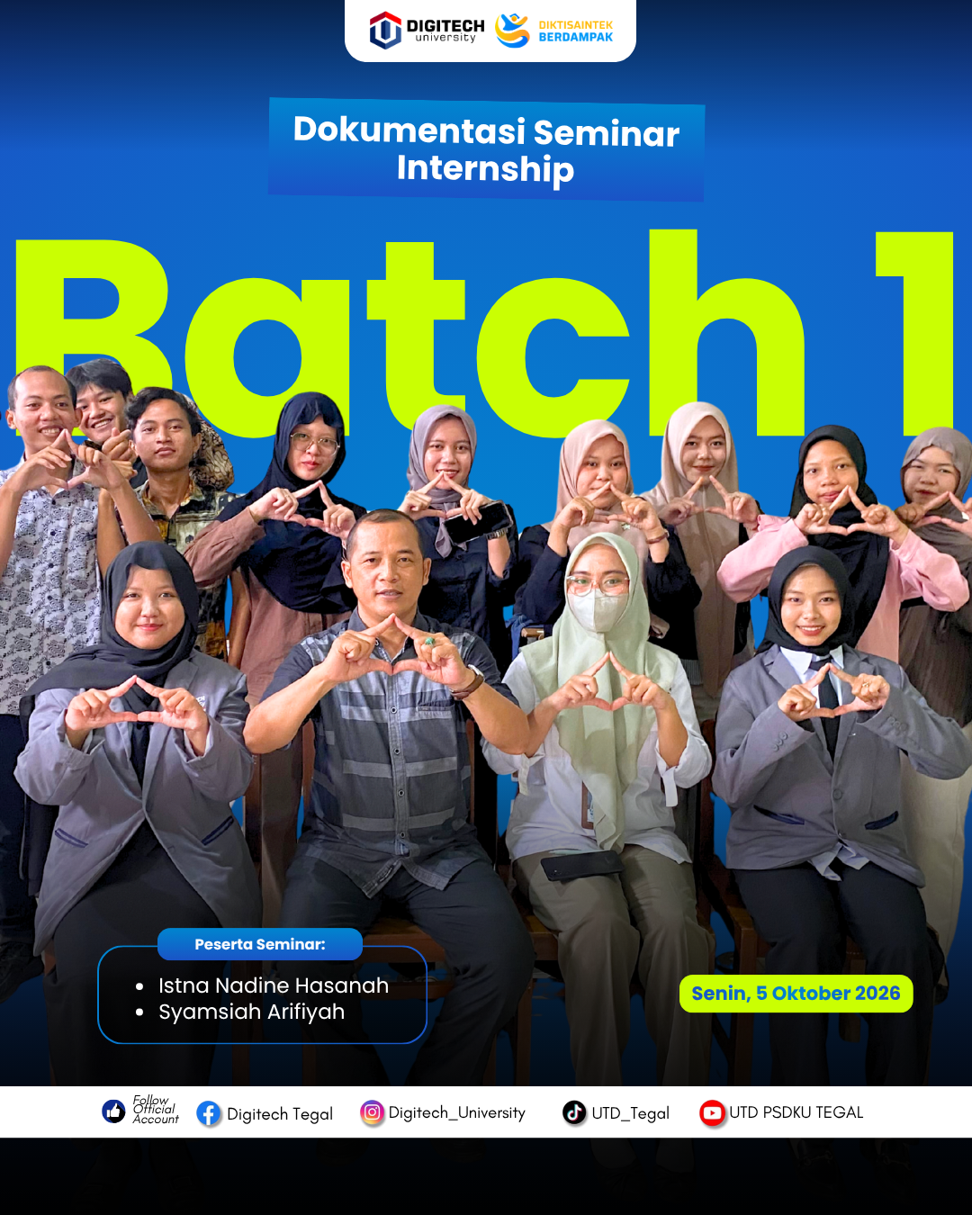 Mahasiswa DIGITECH University Paparkan Hasil Analisis dan Inovasi dalam Seminar Laporan Internship