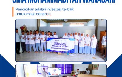 Sosialisasi PMB DIGITECH University di SMA Muhammadiyah Wanasari Brebes Berjalan Interaktif