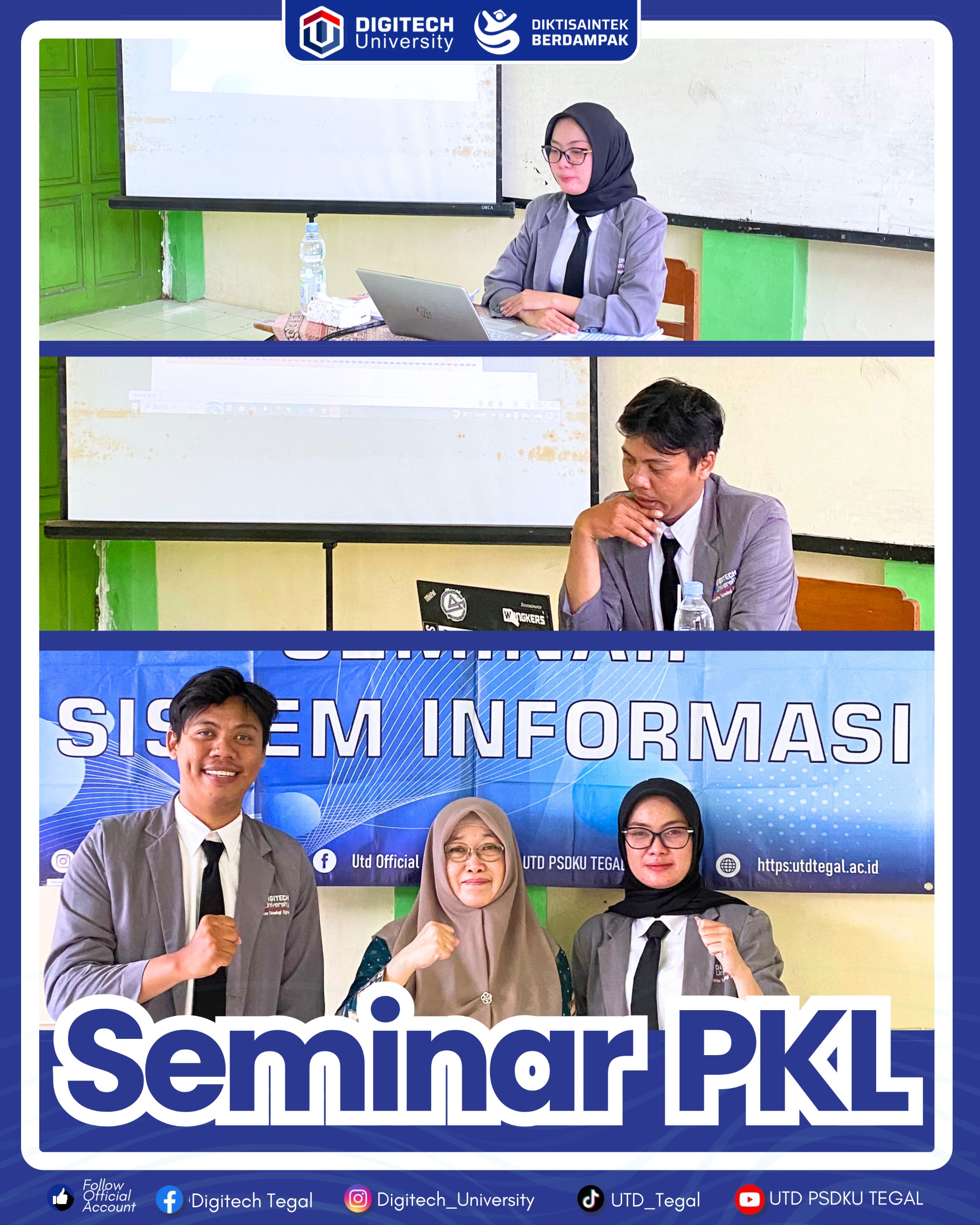 Matangkan Kompetensi Manajerial, Mahasiswa S1 Manajemen UTD Tegal Sukses Gelar Seminar Laporan PKL Matangkan Kompetensi Manajerial, Mahasiswa S1 Manajemen UTD Tegal Sukses Gelar Seminar Laporan PKL