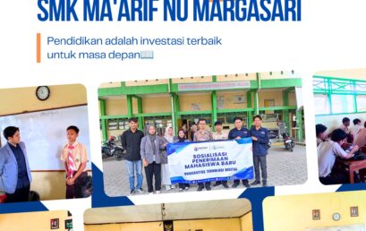 Jarak Bukan Halangan, Tim PMB DIGITECH University Antusias Sosialisasikan KIP Kuliah Di 8 Kelas SMK Ma’arif NU Margasari