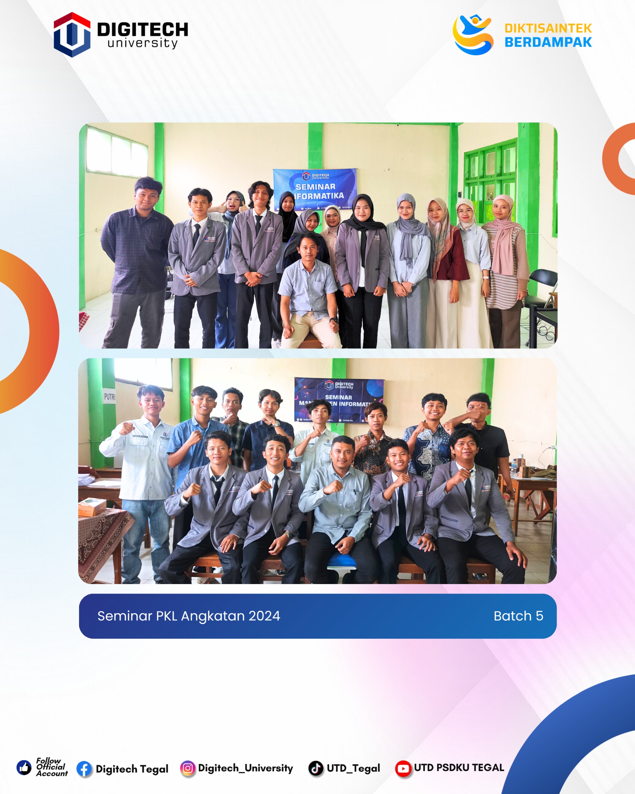 Kupas Tuntas Kelemahan Sistem Di Tempat Magang, Mahasiswa D3 MI UTD Sukses Gelar Seminar PKL Batch 5