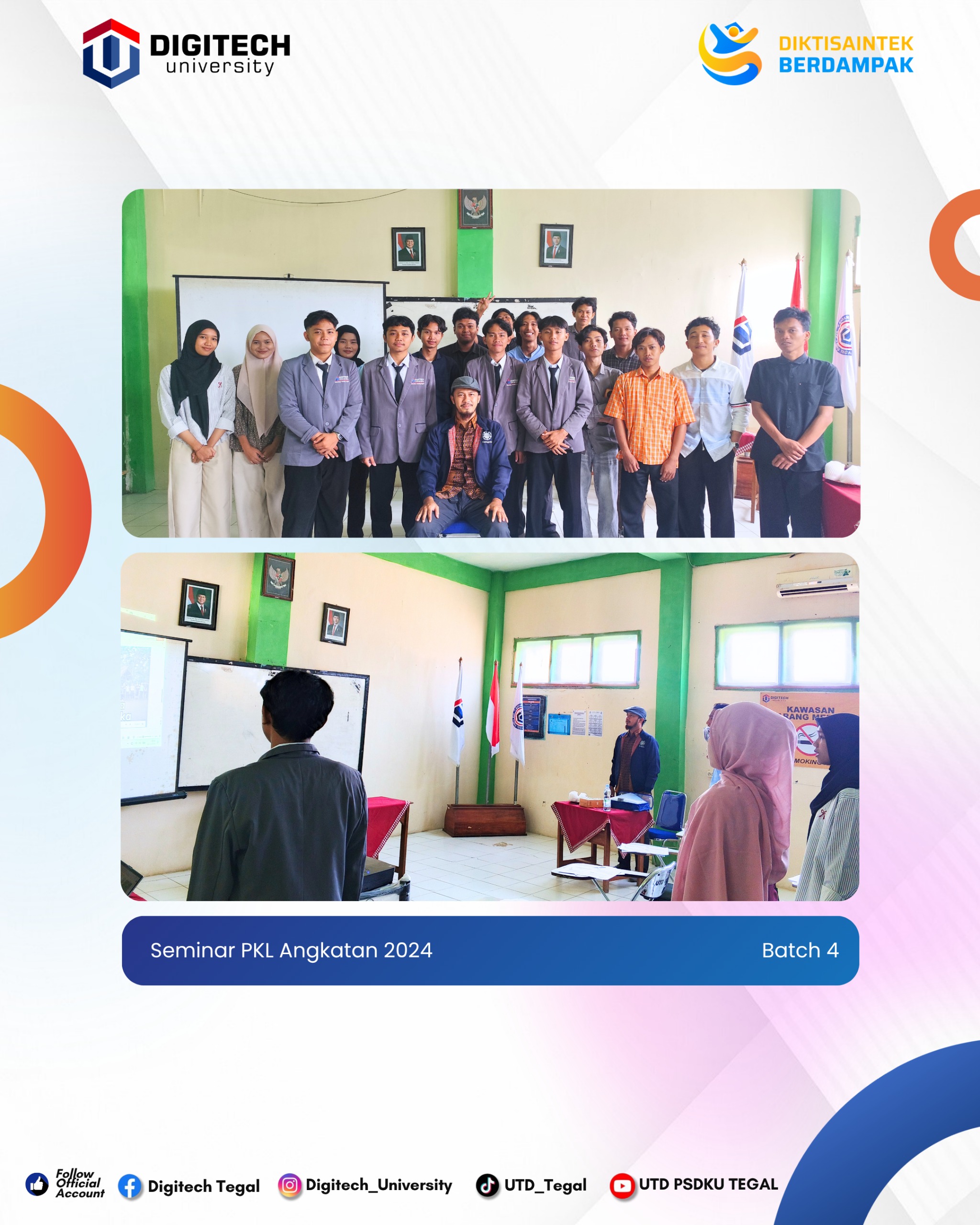 Tunjukkan Kompetensi System Analyst, Mahasiswa D3 Manajemen Informatika UTD Paparkan Rancangan Sistem Di Seminar PKL Batch 4